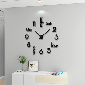 English & Counting 3D DIY Clock (EC1)