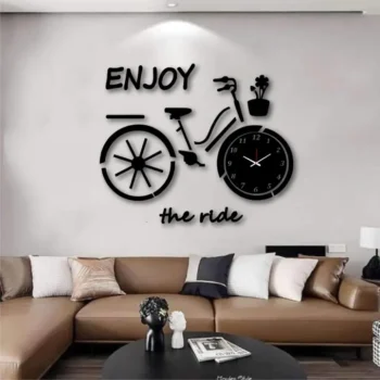 Entertainment Bicycle Compressed Wooden Wall Clock (EB1)