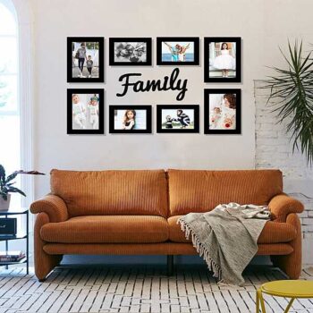 Family Photo Frame Set (8 Frames) Wooden Home Decor (FPF!)