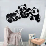 Panda Set home decor Wood Wall Decor Art (S20)