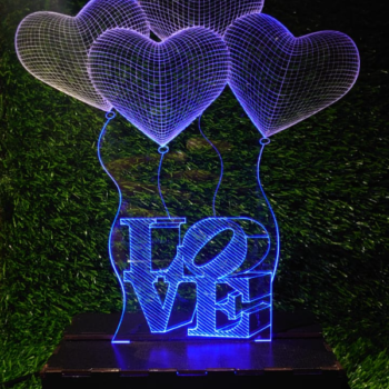 Beautiful Baloon 3D acrylic LED lamp BB1