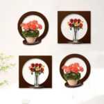 Hexagon MDF Wooden Wall Hanging Shelf For kids, girls, bed room (S5)