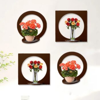 Hexagon MDF Wooden Wall Hanging Shelf For kids, girls, bed room (S5)
