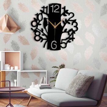 Birds Nest On Tree Wooden Wall Clock (BN1)
