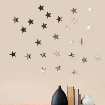 30 Pcs Acylic Shining Star Wall Decor (30S)