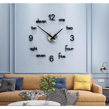 3D DIY Design Decoration Quartz Numeric Wooden Wall DIY Clock (3D DIY)