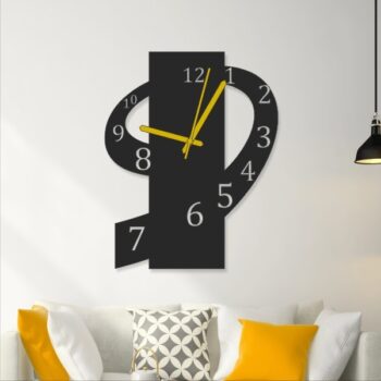 Number 9 MDF Wooden Wall Clock (N9)